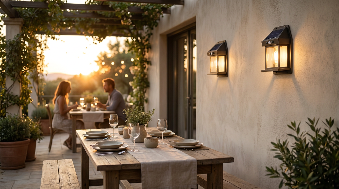 Omibee Security Lights and Solar Outdoor Wall Lights Utility