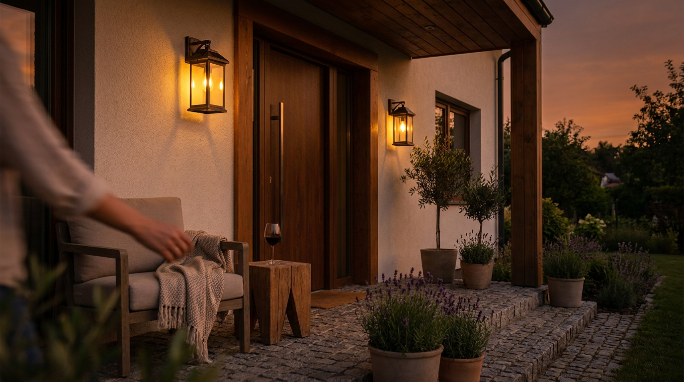 Omibee Solar Flood Lights Discounted as Porch Lighting Trends