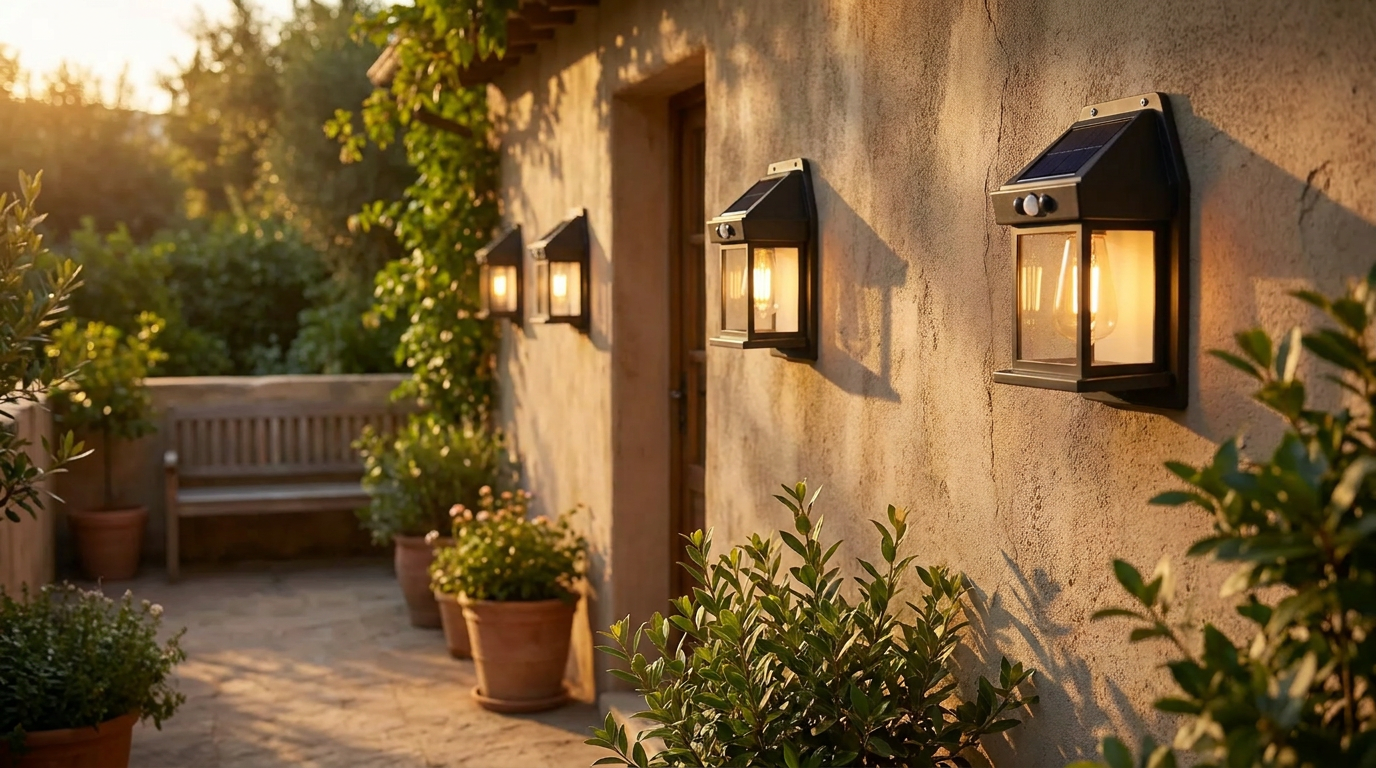 What are the best outdoor solar lights for house wall use?