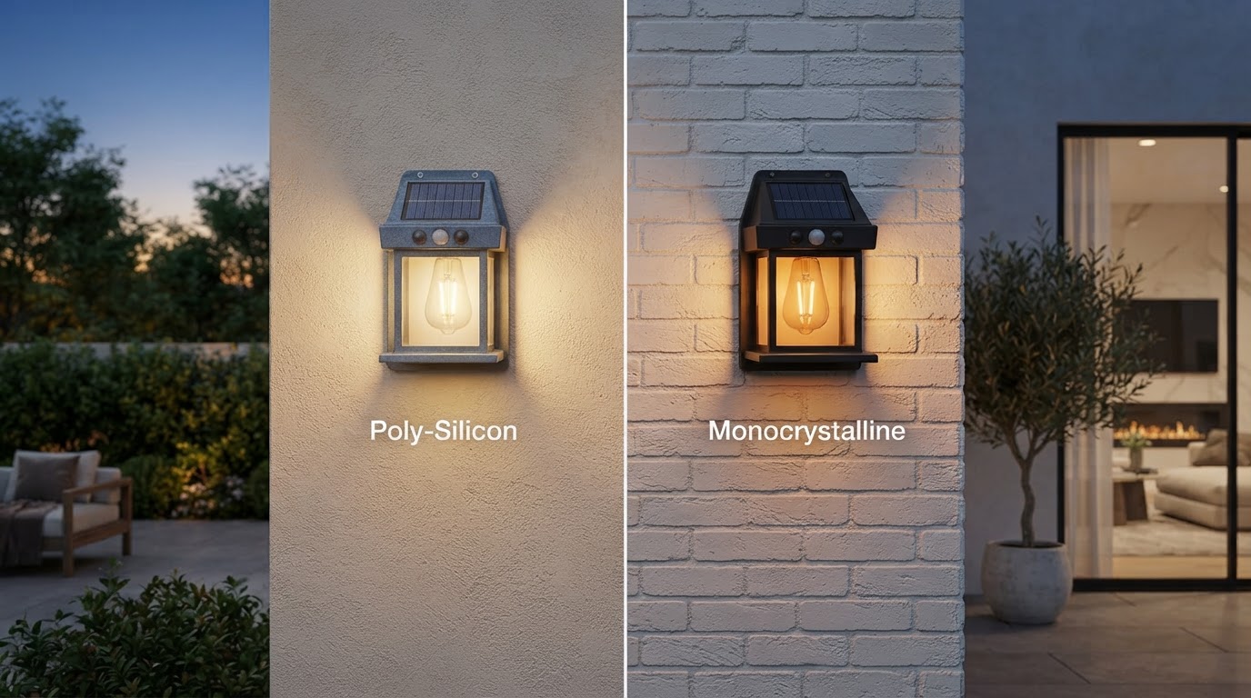 Poly-Silicon vs Monocrystalline Solar Wall Lights: Which Is Best?