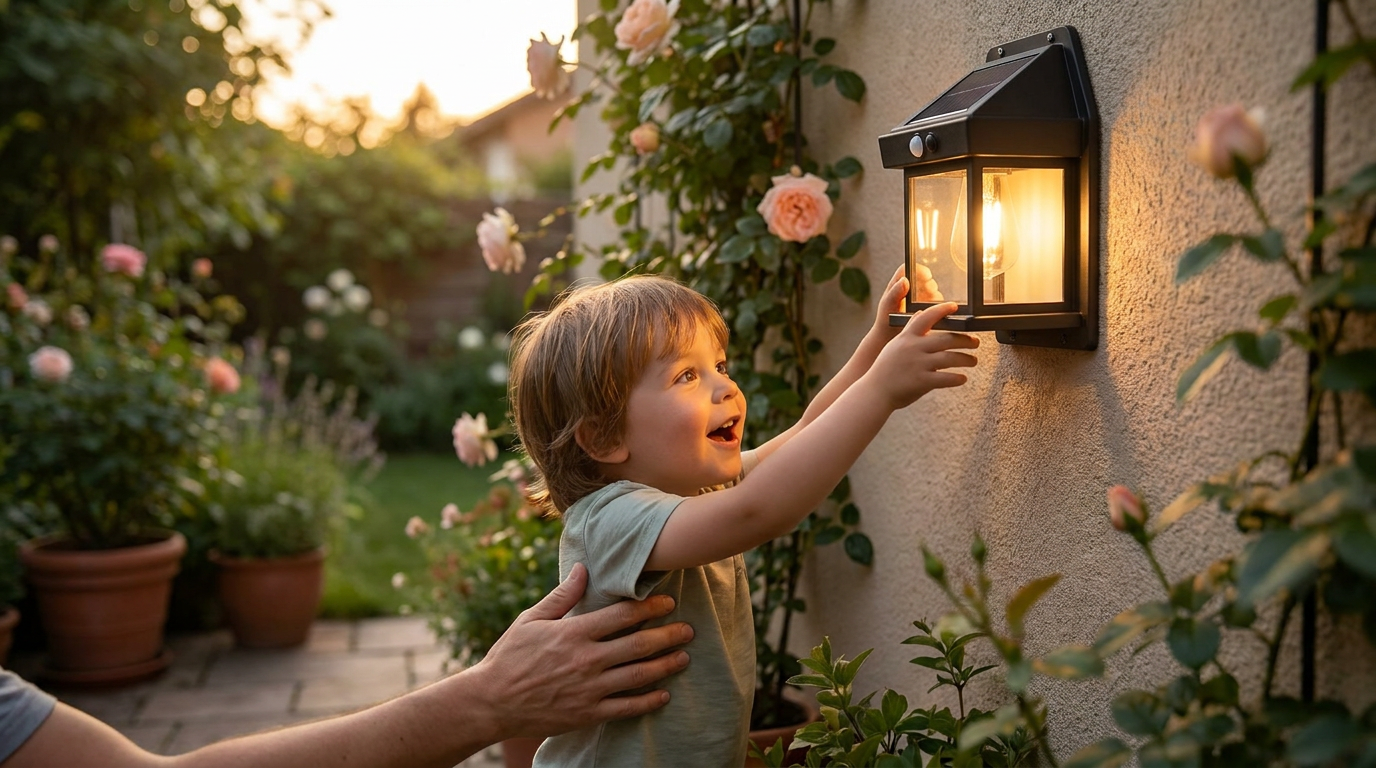 How to install Solar Outdoor Wall Lights without drilling?