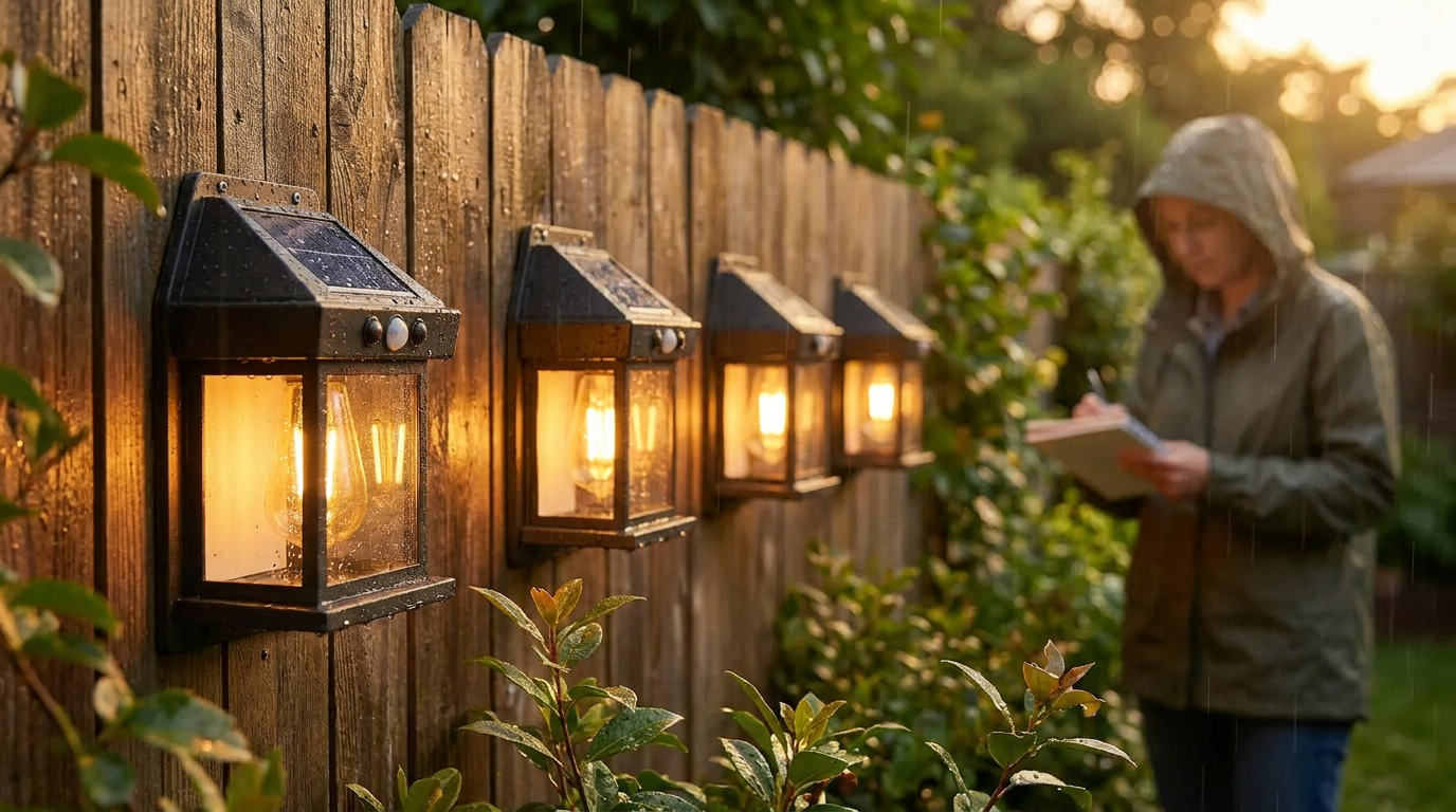 Field Testing the LED Solar Powered Outdoor Wall Light