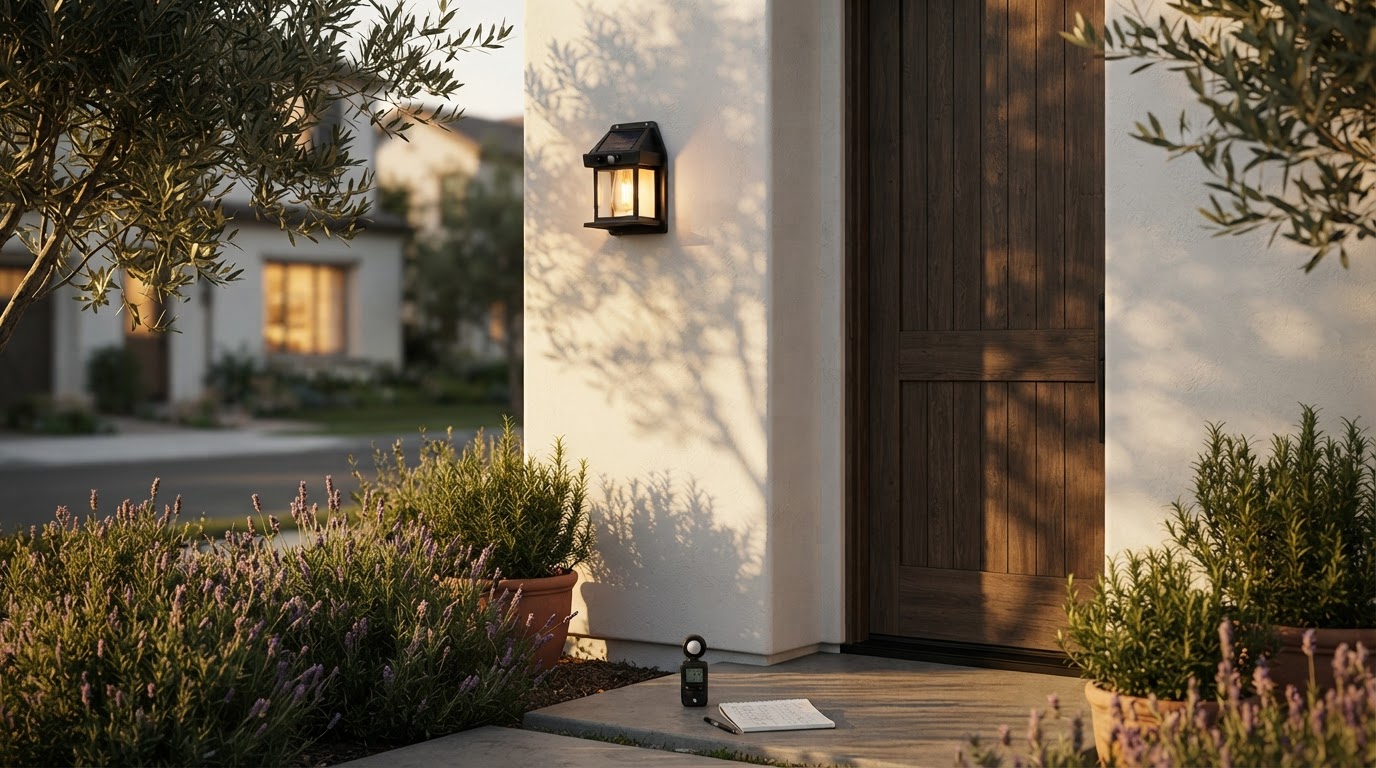 I Tested Wall Shadows More Than Lumens for Solar Entry Lights