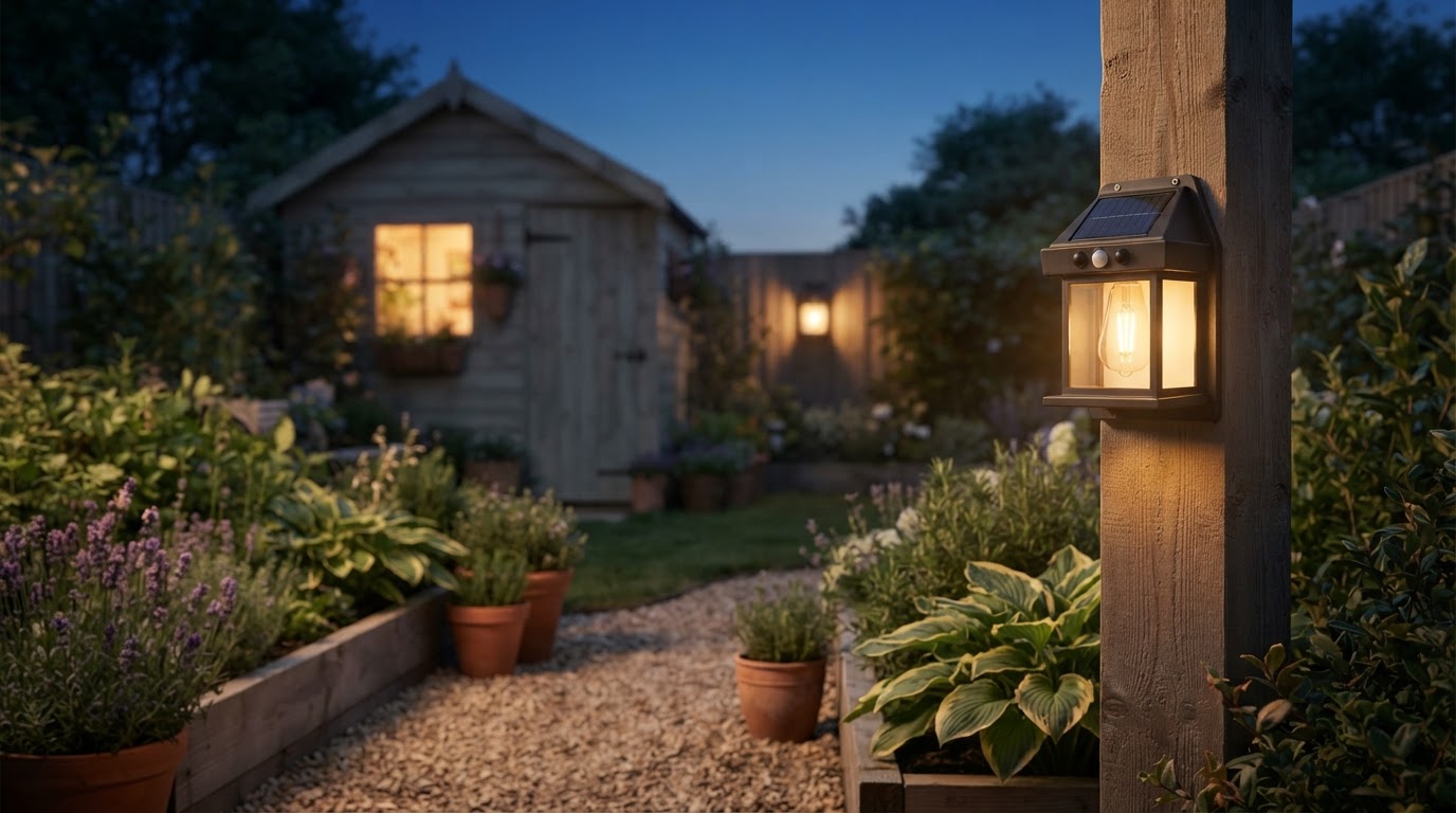 Why choose warm white Solar Outdoor Wall Lights for gardens?