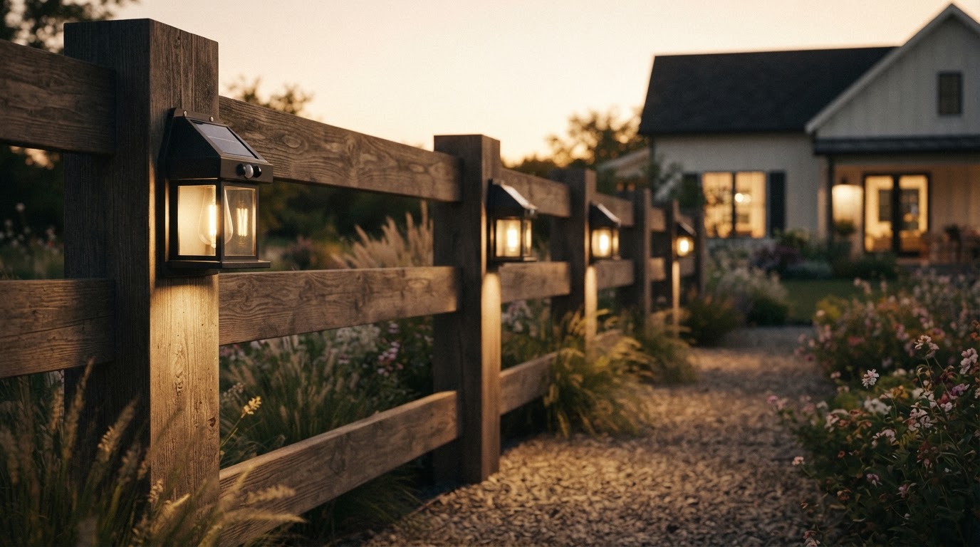 Which warm white solar wall sconce set is best for fences?