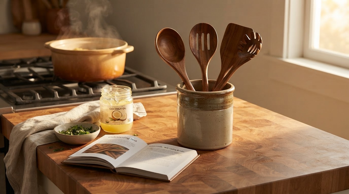 Which Wood Does Teak Utensils Recommend for Daily Cooking?