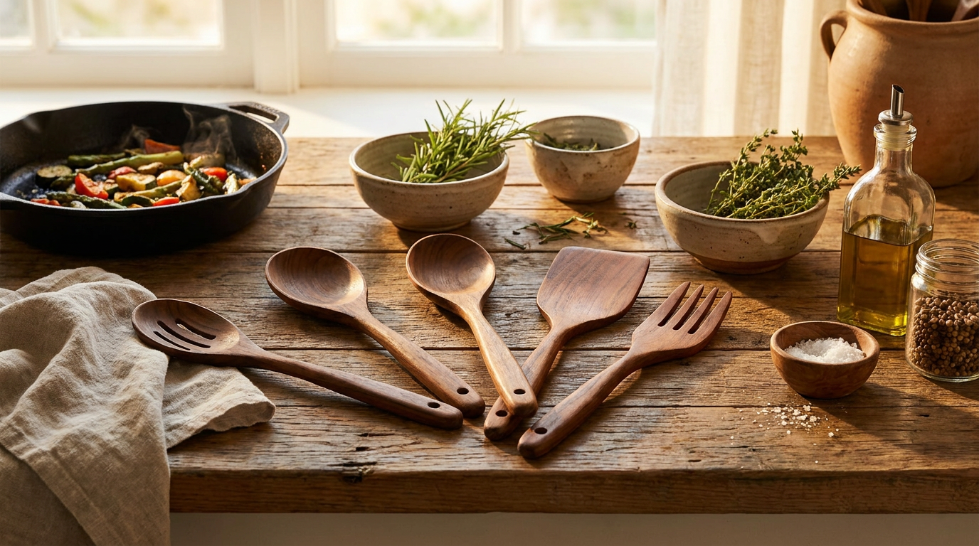 Why Teak Utensils Outperform Non-Toxic Cooking Tool Trends