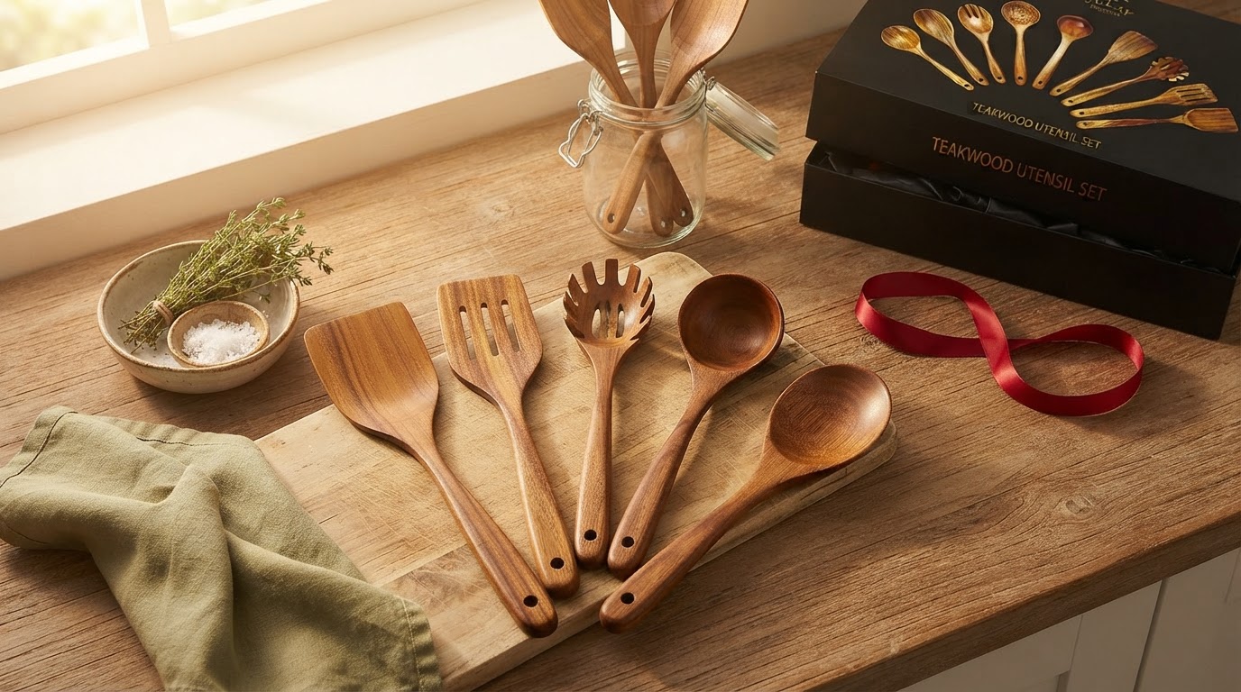 Selecting Sustainable Kitchenware with Teak Utensils