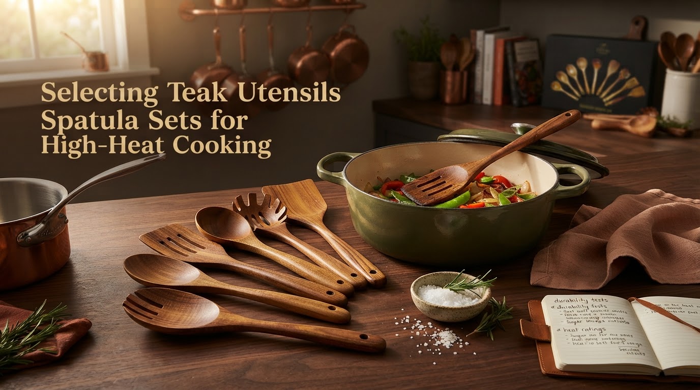 Selecting Teak Utensils Spatula Sets for High-Heat Cooking
