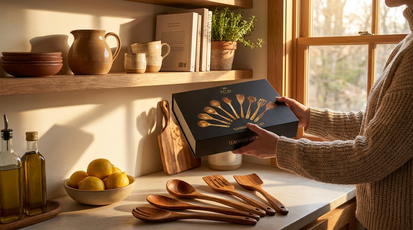 Why are Teak Utensils spoons the ideal housewarming gift?