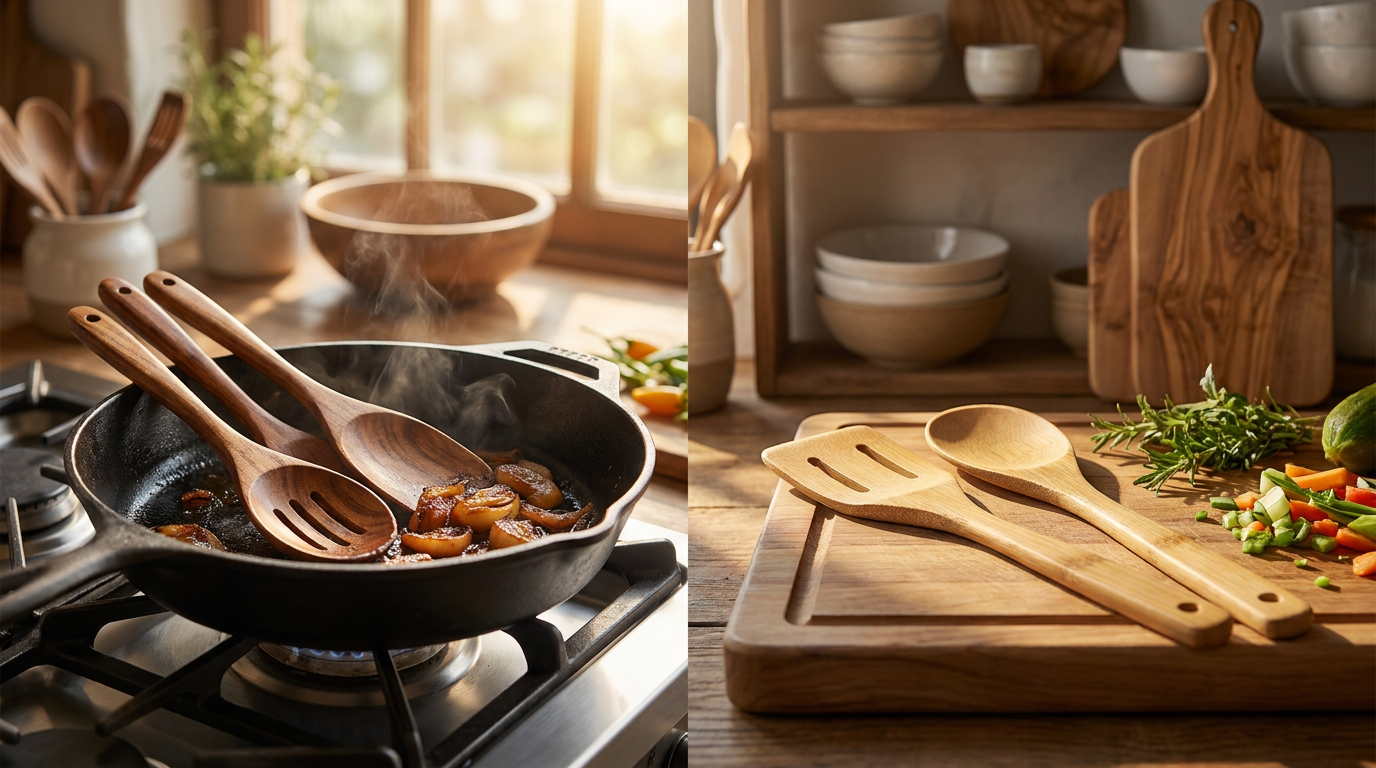 Should I Choose Teak Utensils or Bamboo for My Kitchen?