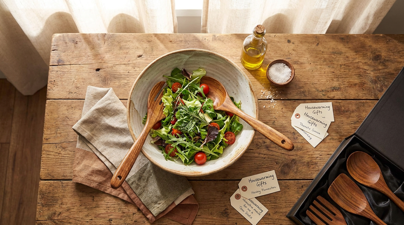Choosing Teak Utensils Salad Servers for Housewarmings
