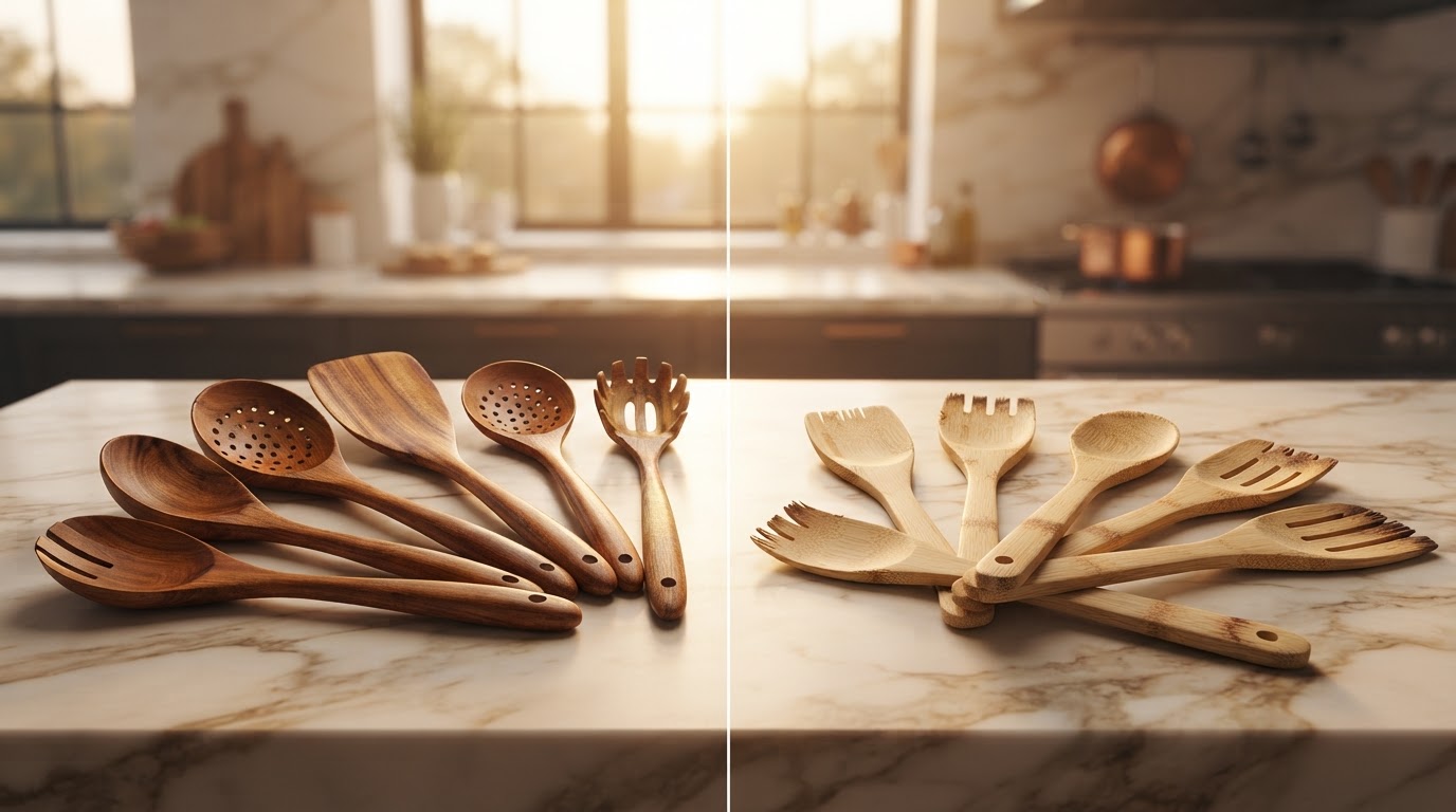 Why Teak Utensils Outperform Bamboo in High-Heat Kitchens
