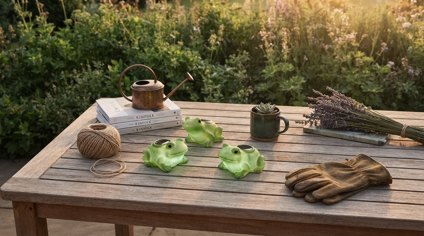 Choosing Solar Frog Lights for Sustainable Garden Decor