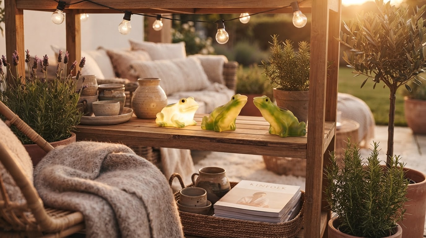Solar Frog Lights: Patio Styling for Seasonal Decor