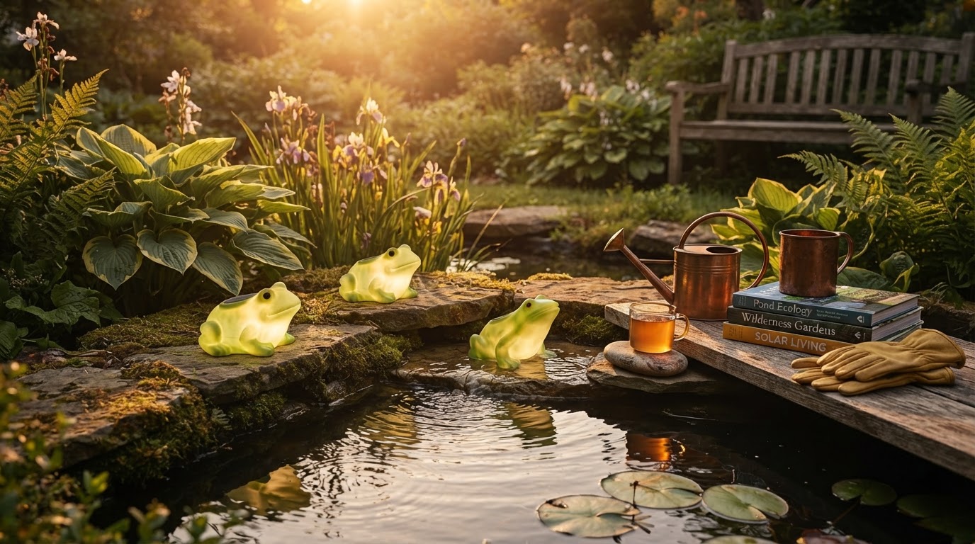 Integrating Solar Frog Lights Into Backyard Pond Ecosystems