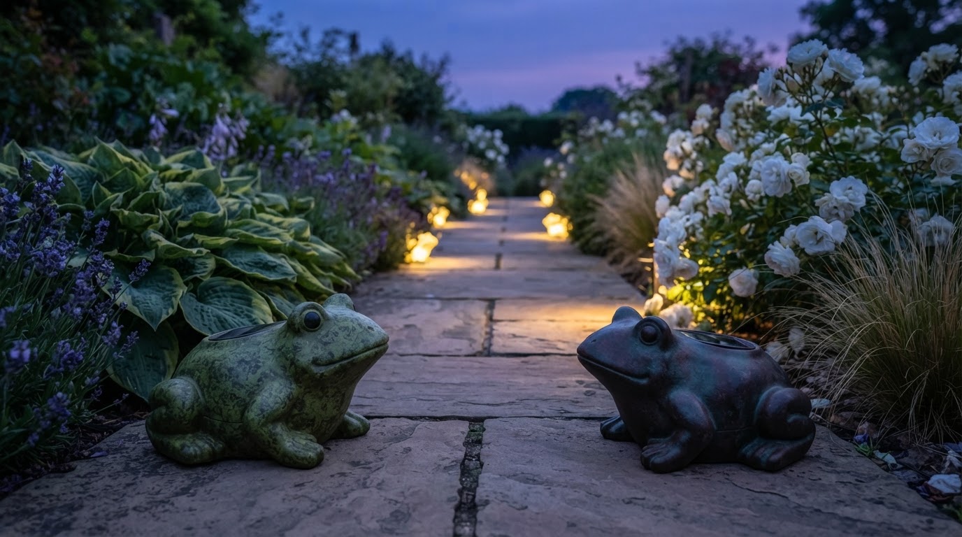 Which outdoor solar frog statues offer the best durability?