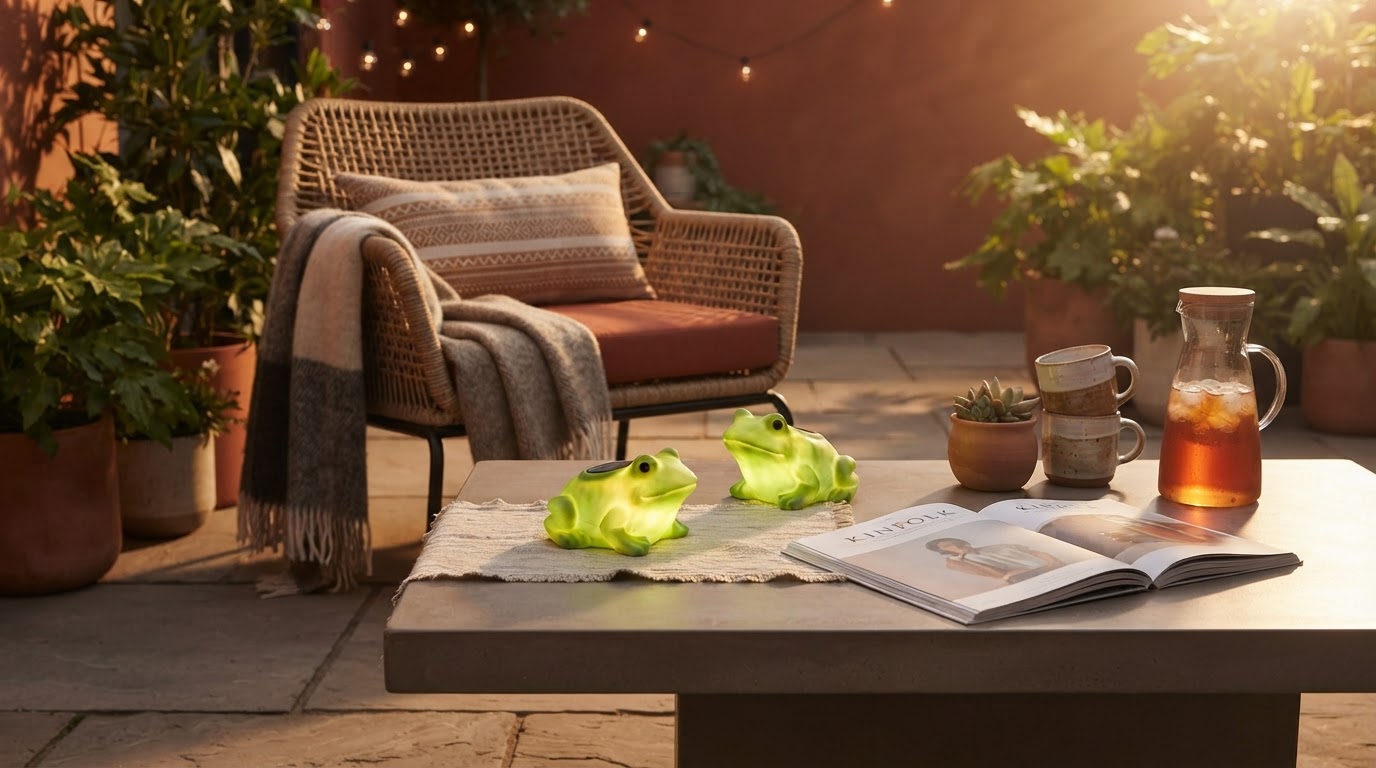 Which Solar Frog Lights work best for patio seating areas?