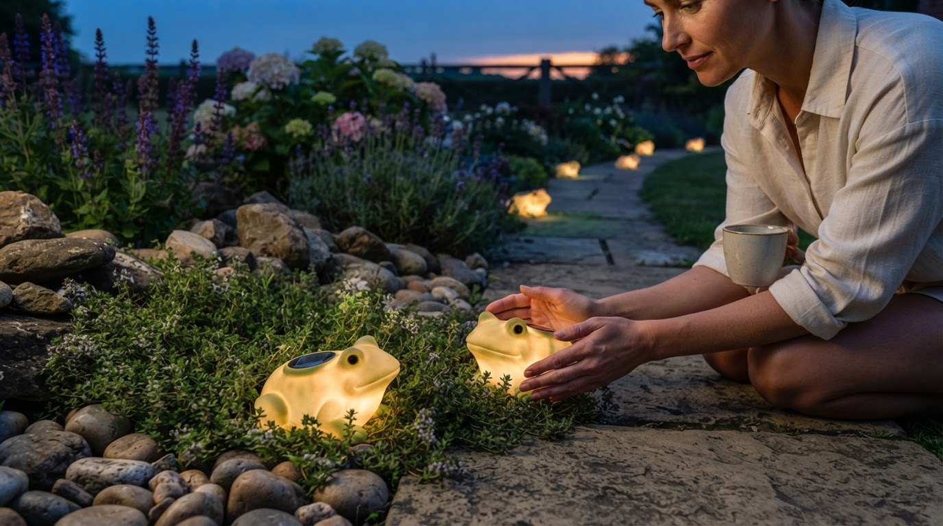Solar Frog Lights: A Glowing Frog Garden Ornament Review