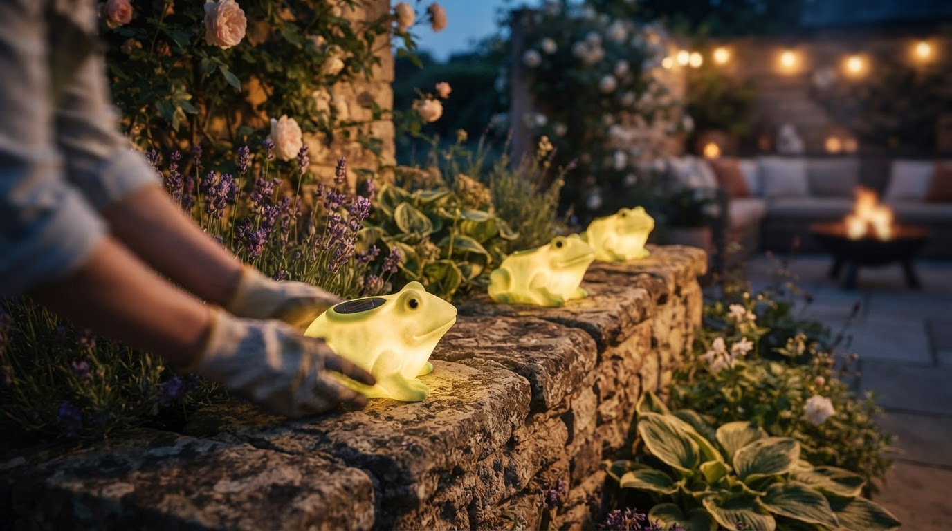 Solar Frog Lights: Evaluating Outdoor Statue Performance