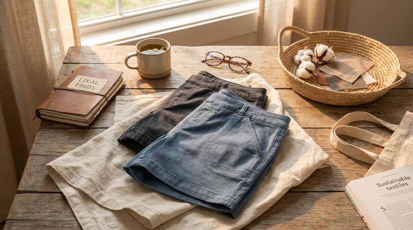 Where can I find Women's Comfy Stretch Twill Shorts with pockets?