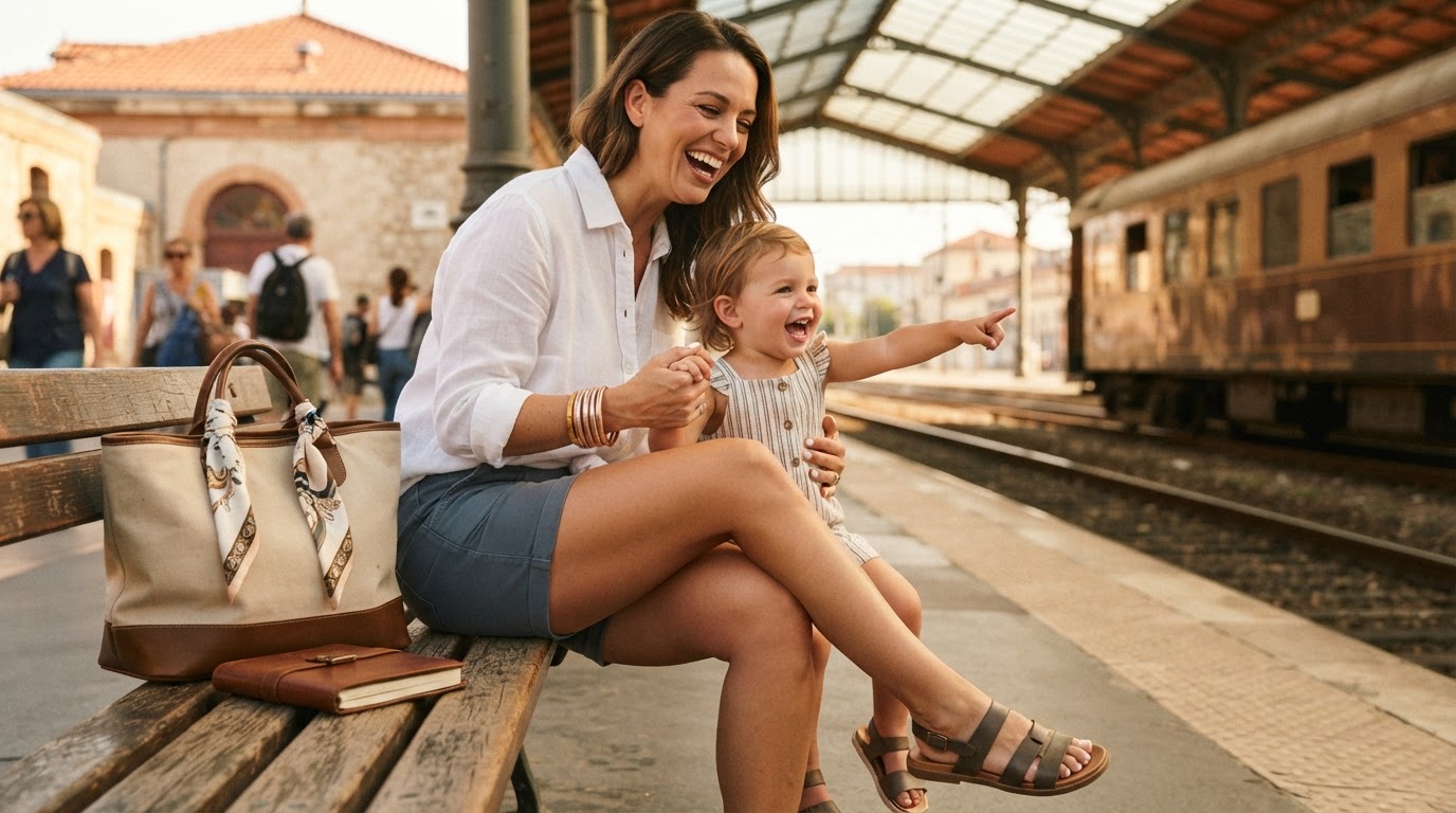 Styling Women's Comfy Stretch Twill Shorts for Travel