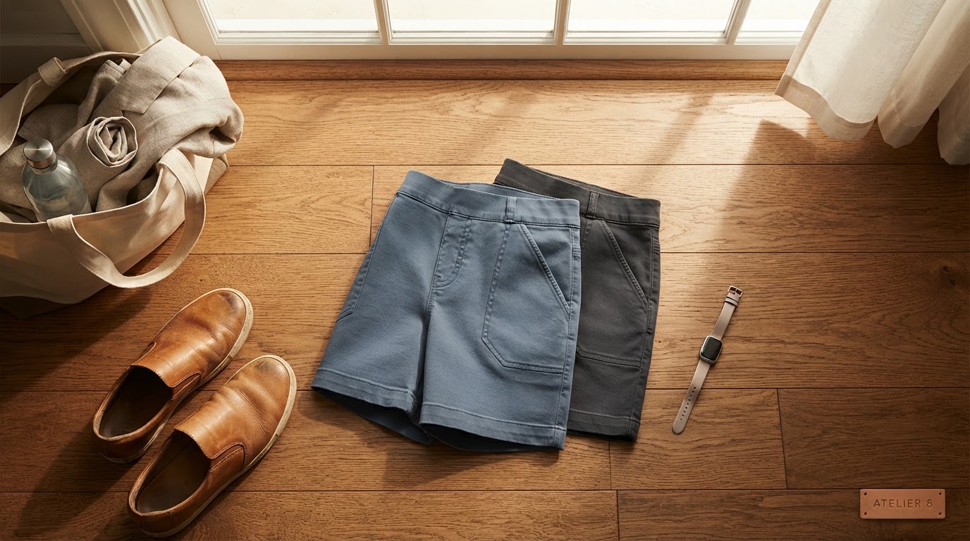 Women's Comfy Stretch Twill Shorts For Daily Movement