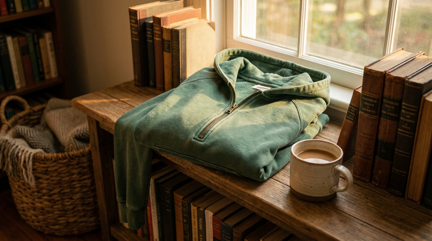 A Closer Look at the Vintage Design Half Zip Oversized Hoodie For Women