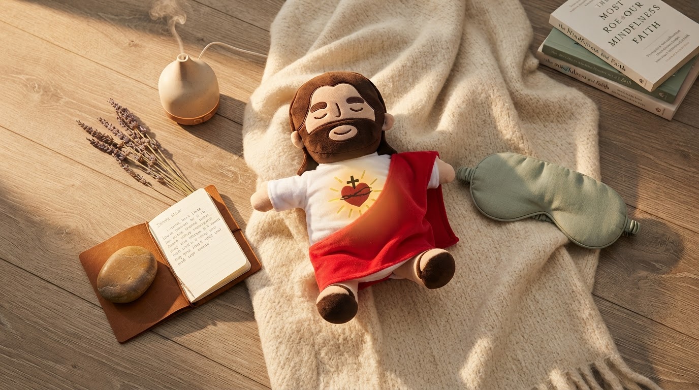 Breathing Jesus Plush for Sensory Regulation