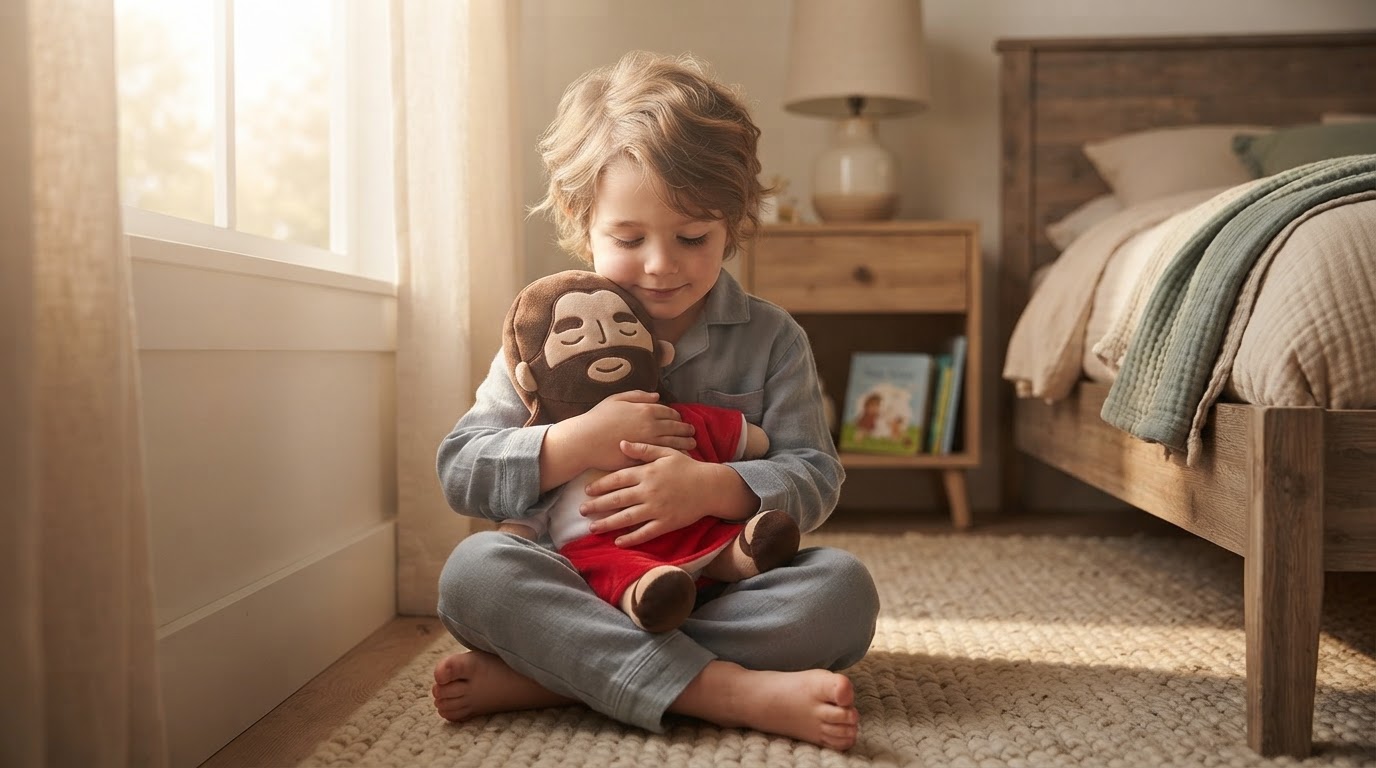 How does the Breathing Jesus Plush support sensory needs?