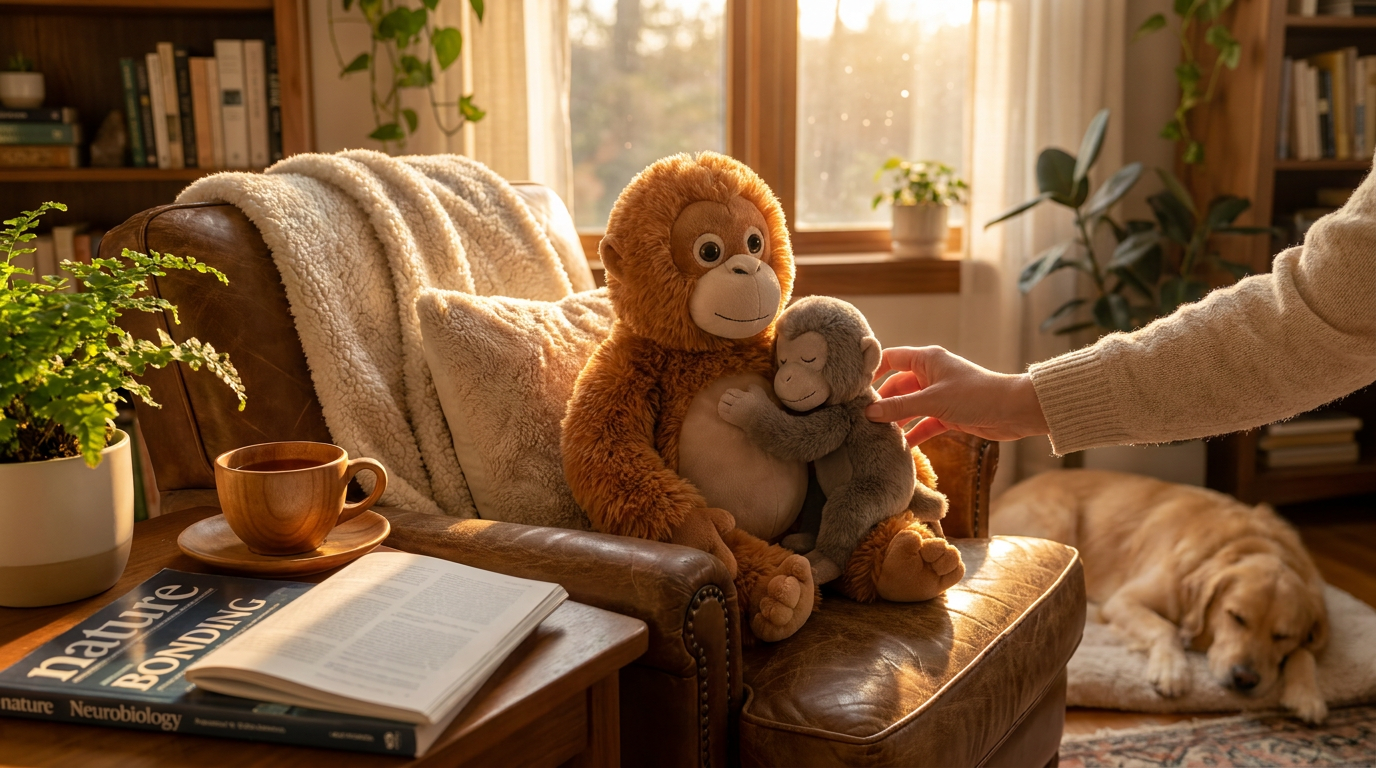 Animal Bonding Science and the Mama Punch Monkey Plush Toy