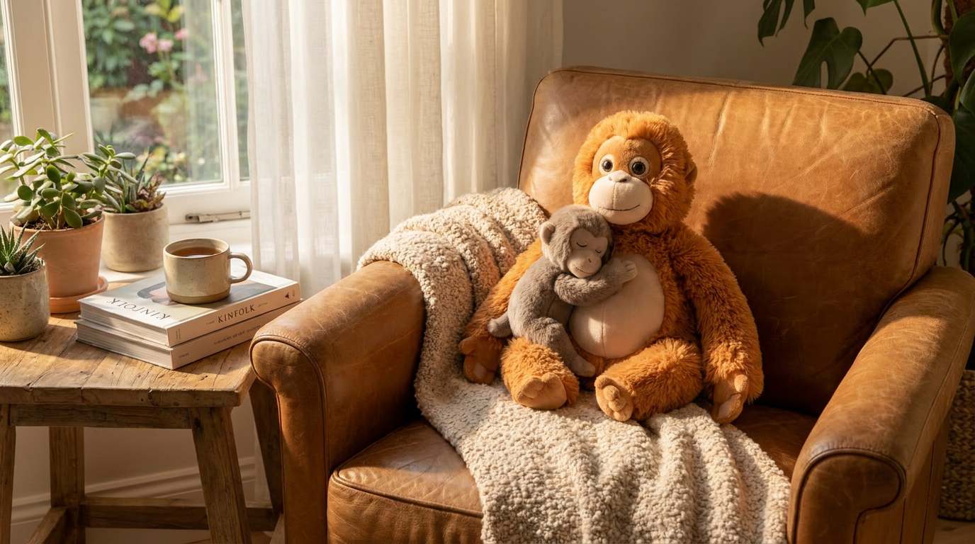 Comfort Objects and the Mama Punch Monkey Plush Toy