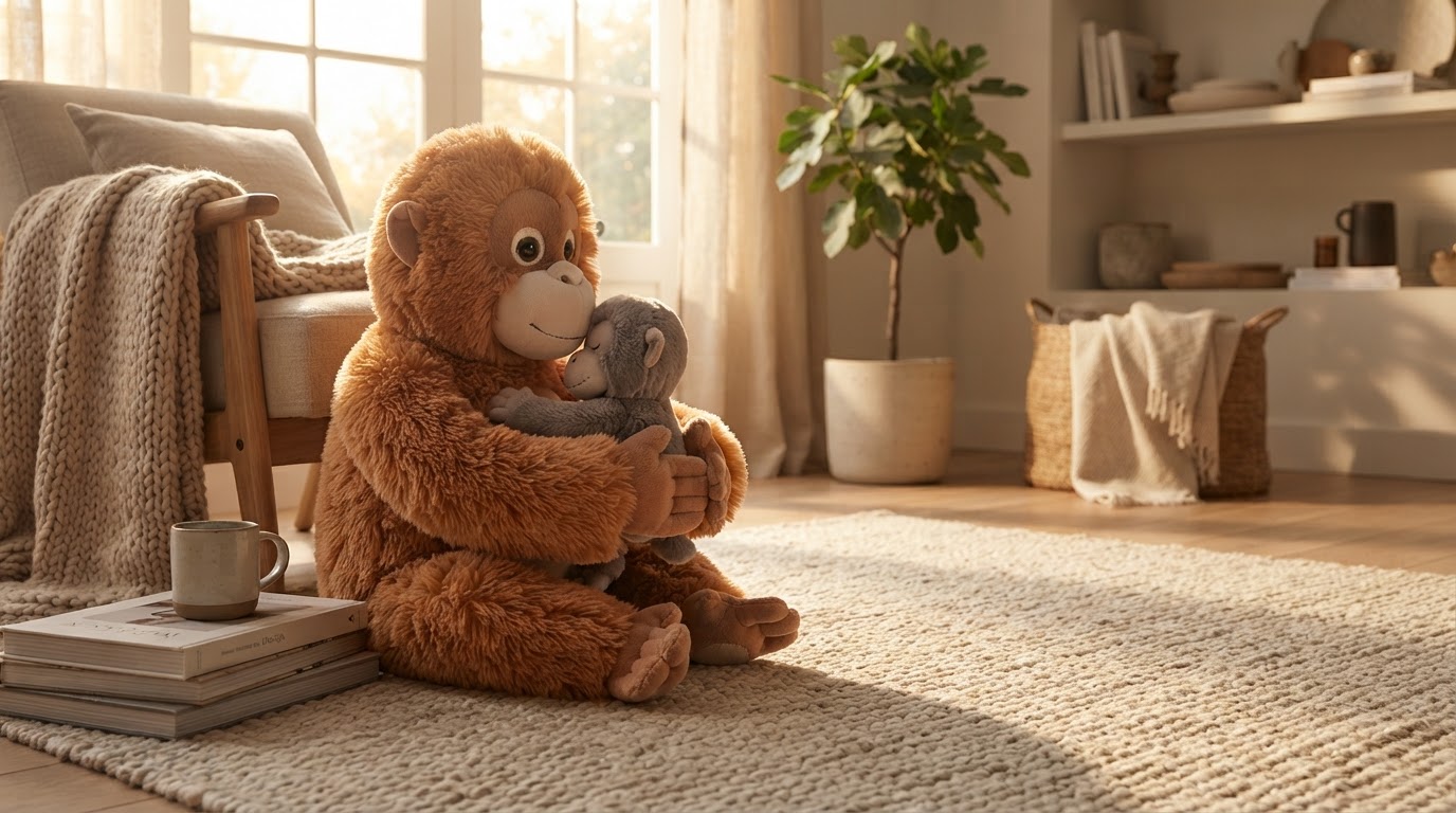 Is the Mama Punch Monkey Plush Toy a true interactive pet?
