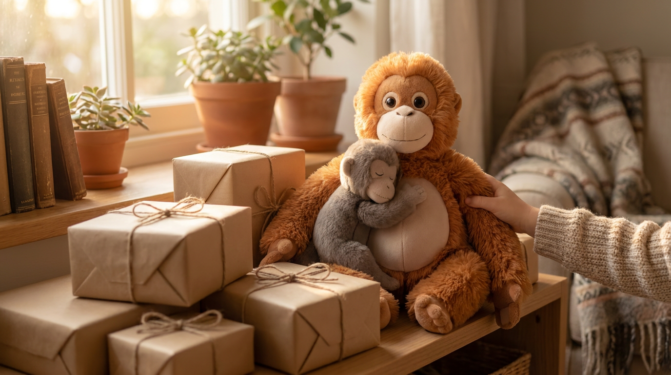 Mama Punch Monkey Plush Toy: Hilarious Birthday Gifting