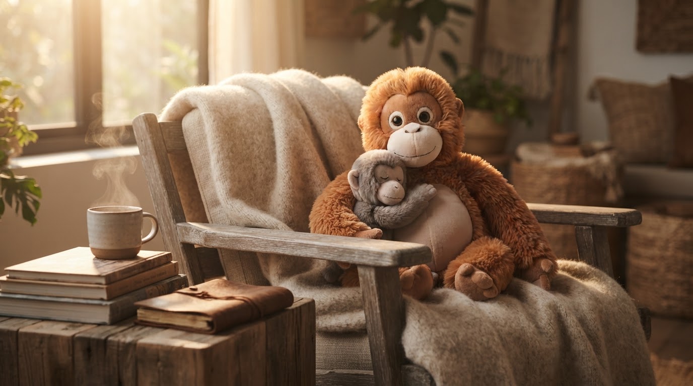 Finding Comfort in Viral Stories: The Story of Mama Punch Monkey Plush Toy
