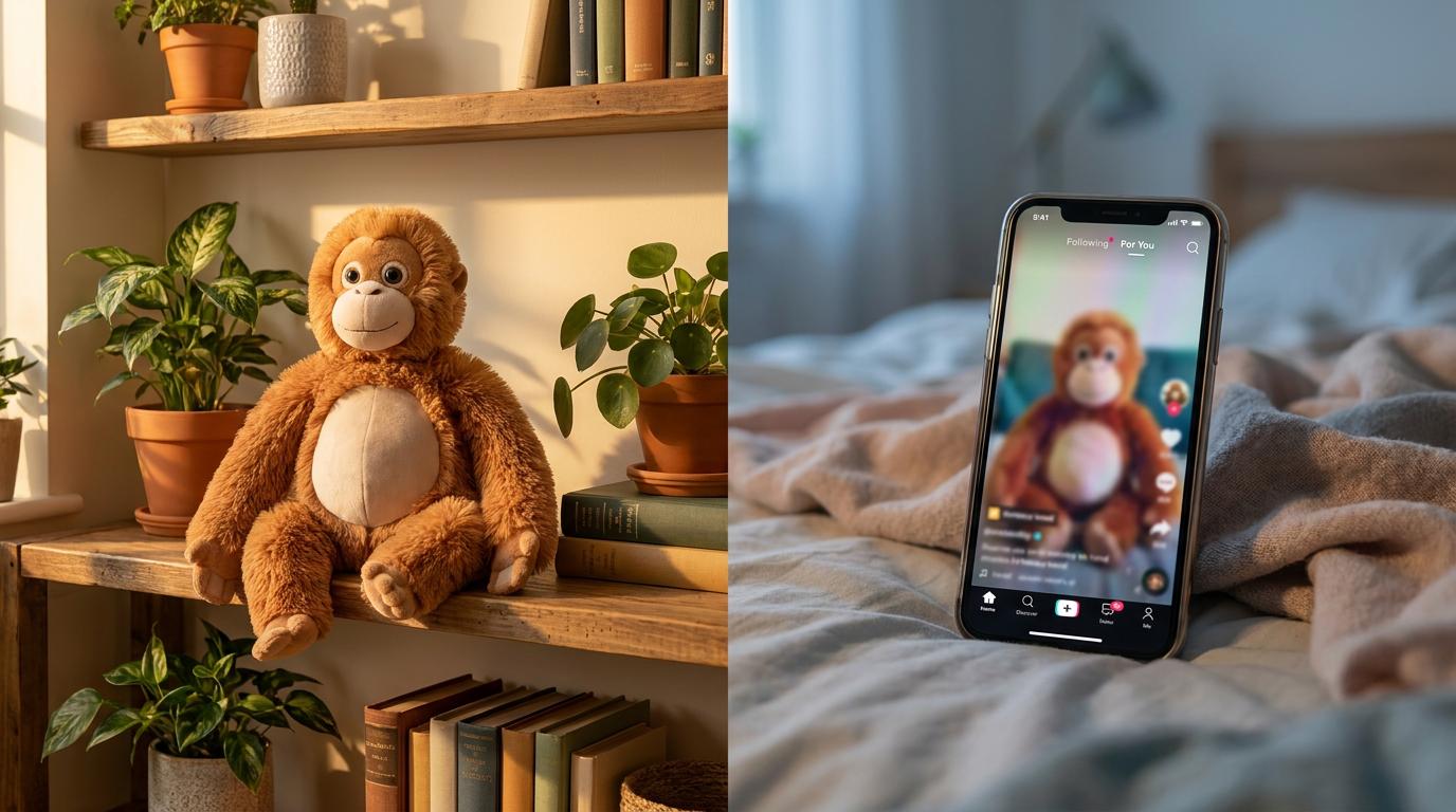 How does Mama Punch Monkey Plush Toy compare to TikTok trends?