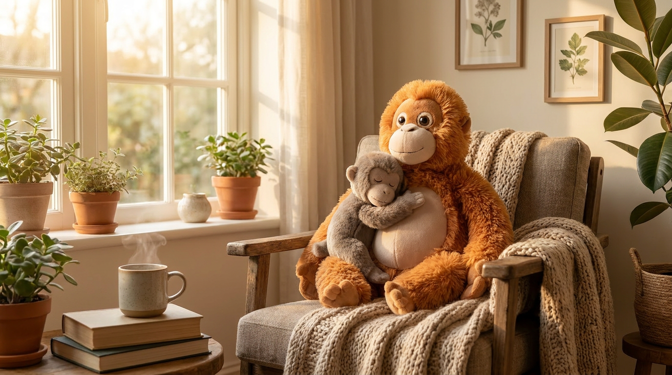 Punch the Monkey Finds Love and Mama Punch Monkey Plush Toy
