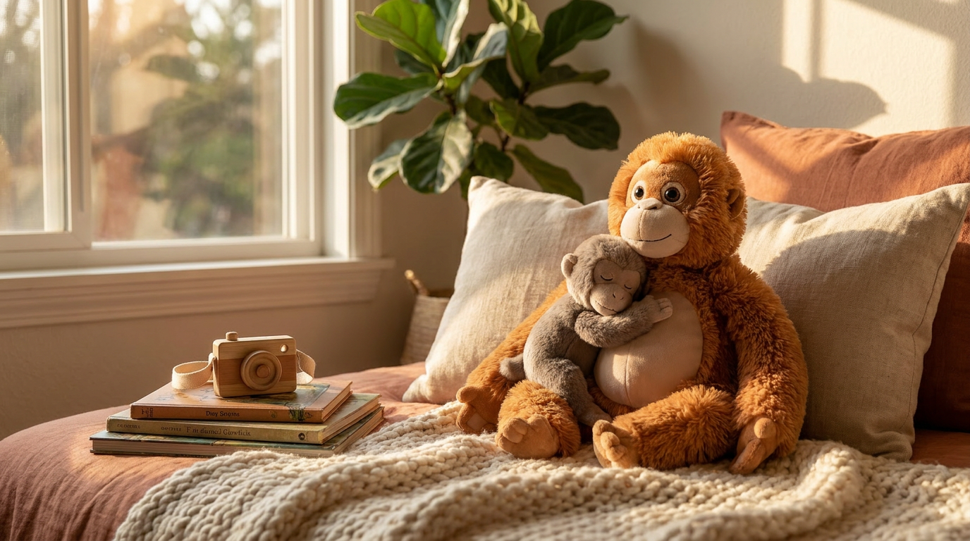 Punch the Monkey Finds Love with Mama Punch Plush Toy