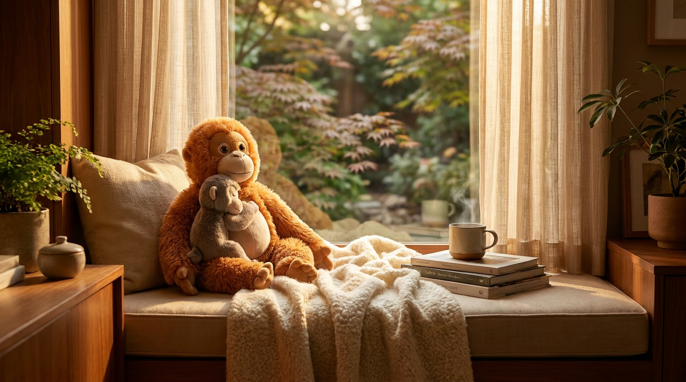 Punch the Monkey Finds Love and Mama Punch Monkey Plush Toy