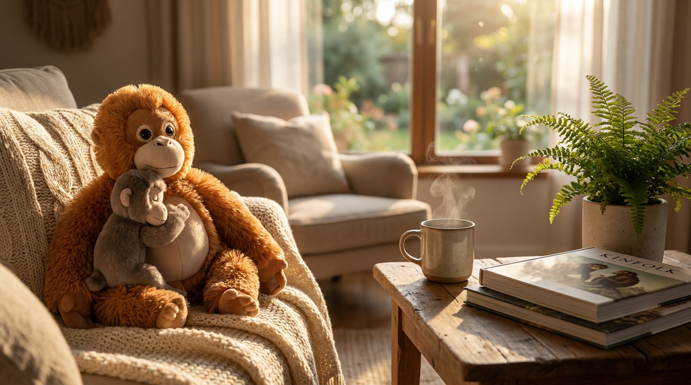 Punch the Monkey and the Mama Punch Monkey Plush Toy