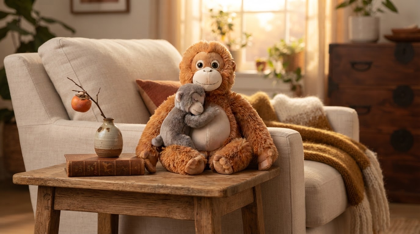 Punch the Monkey Viral Fame Boosts Mama Punch Plush Toy