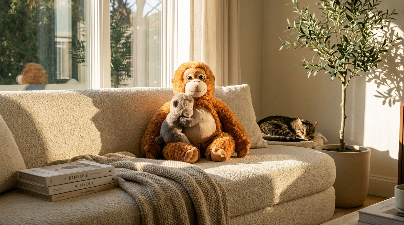 Viral Mama Punch Monkey Plush Toy Hits Living Rooms
