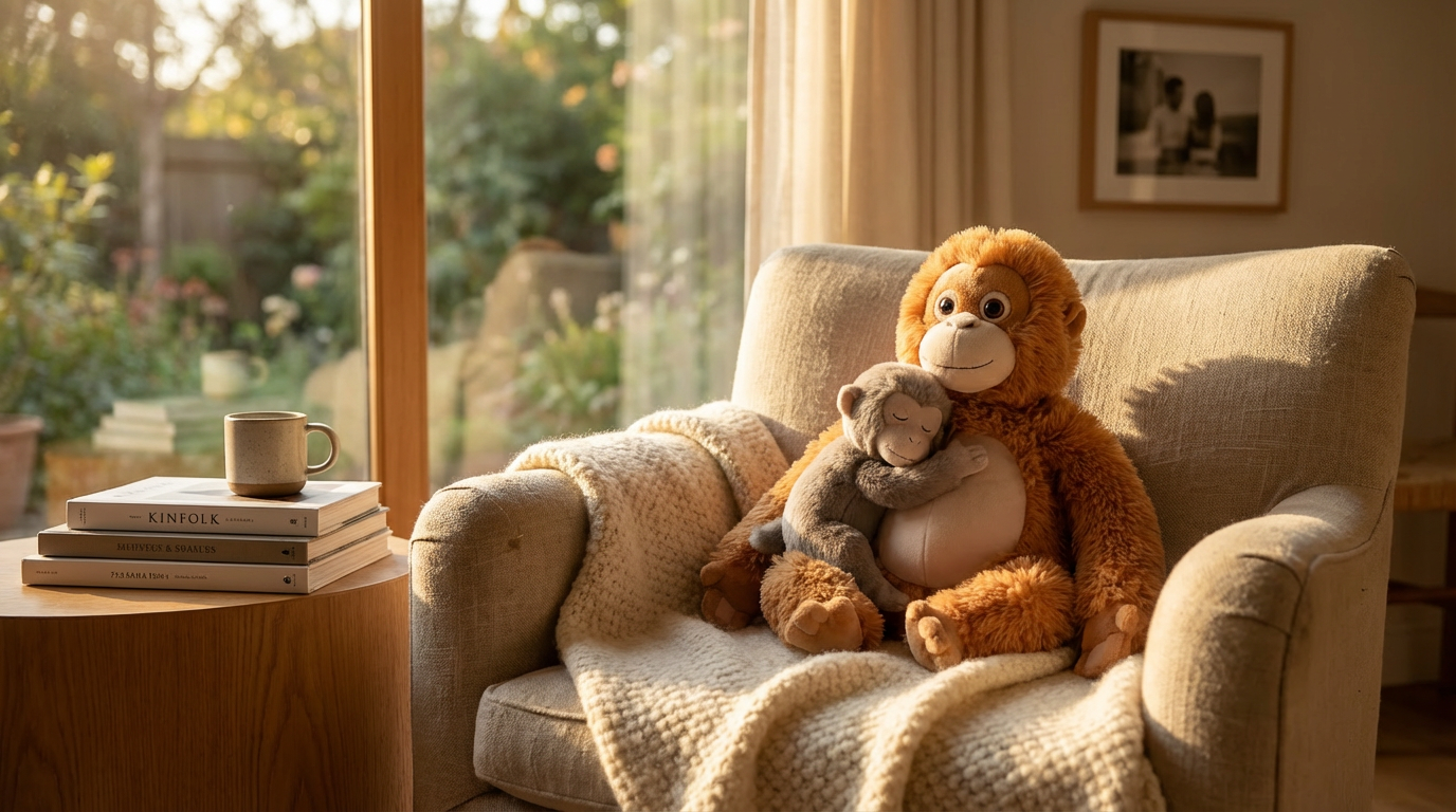 Viral Monkey Punch Finds Love After Mama Punch Monkey Plush