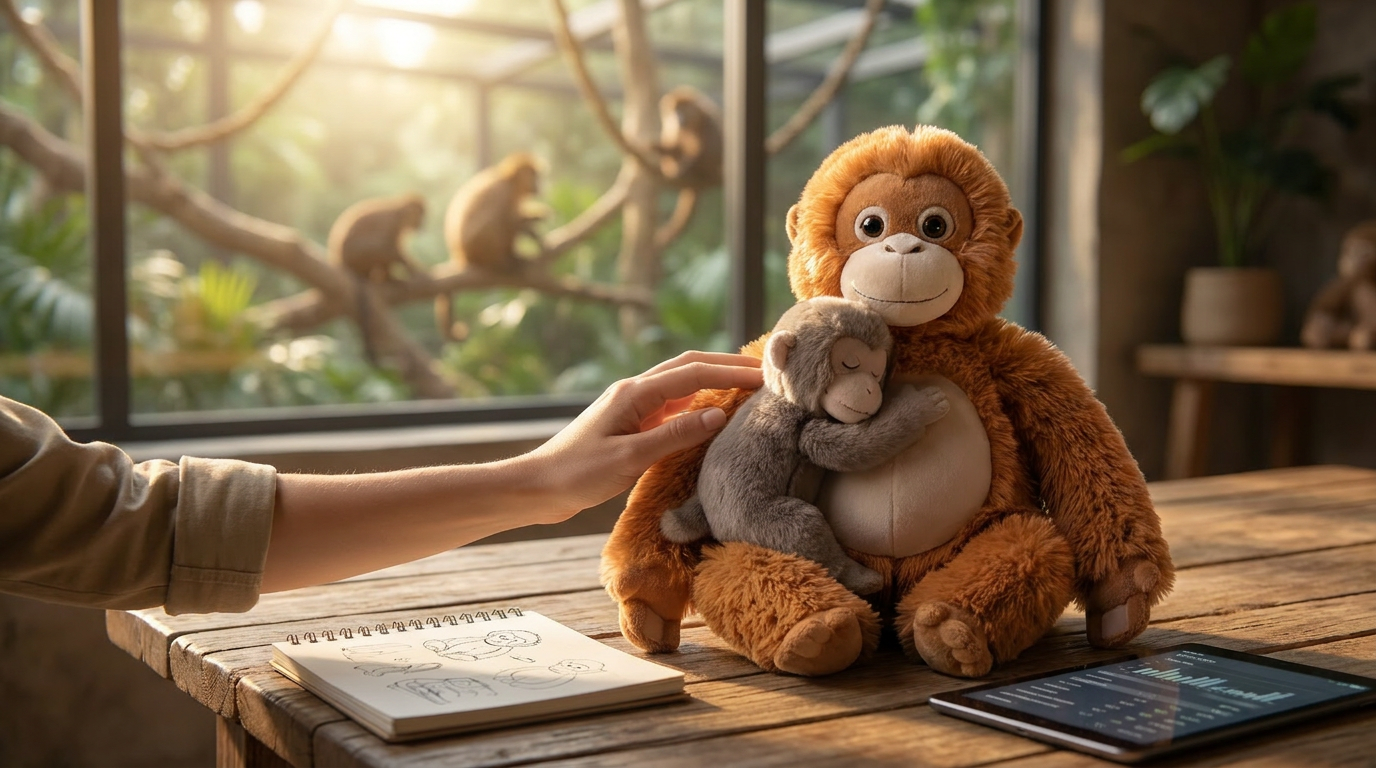 Zoo Welfare Tech: How Mama Punch Monkey Plush Toy Aids Care