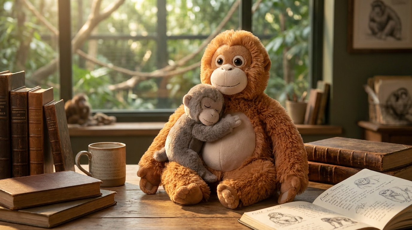 Zoo Welfare Meets the Mama Punch Monkey Plush Toy