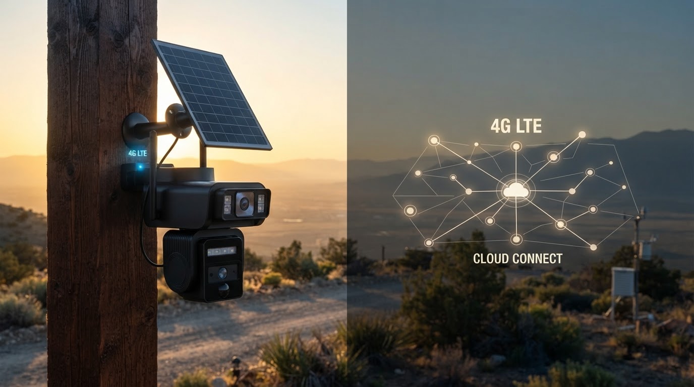 4G LTE Solar Surveillance Camera Connectivity Framework