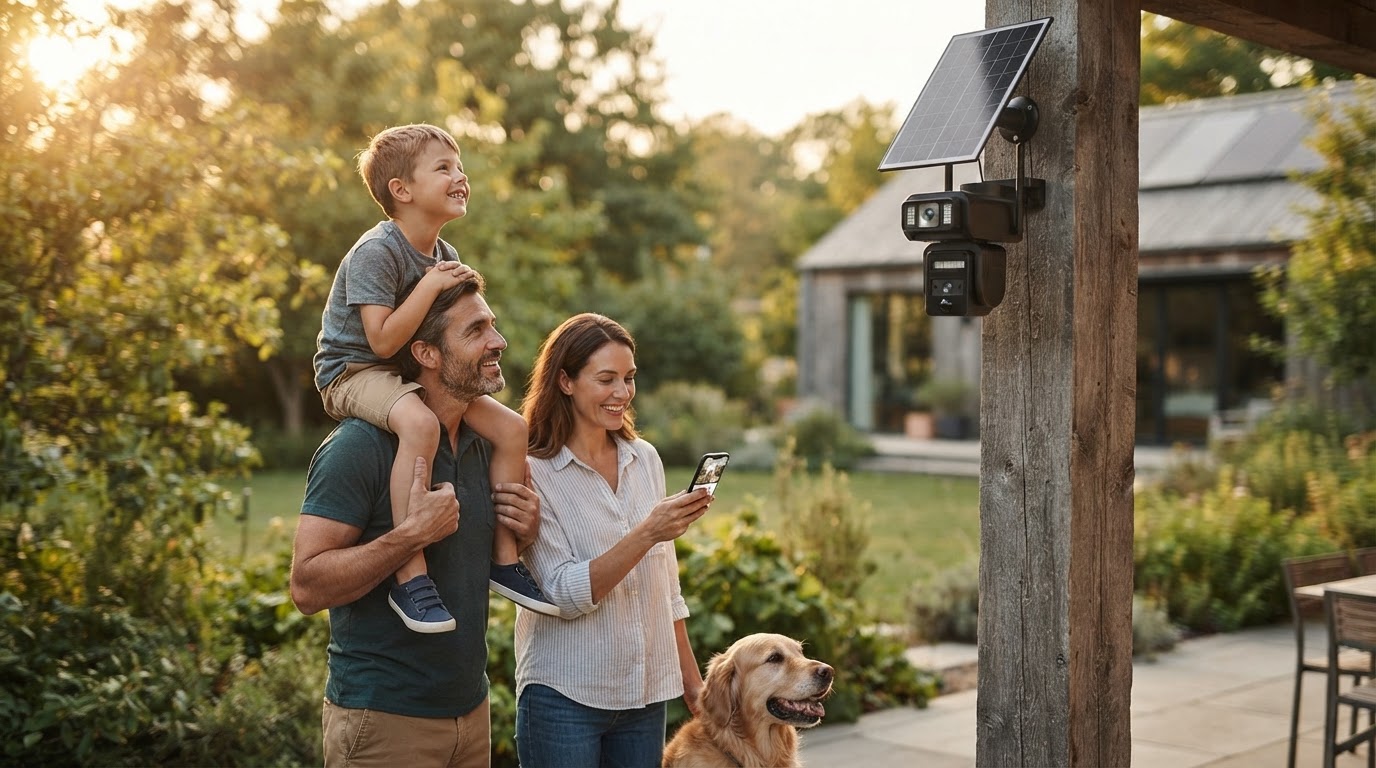 How do I install a Solar Surveillance Camera without wires?