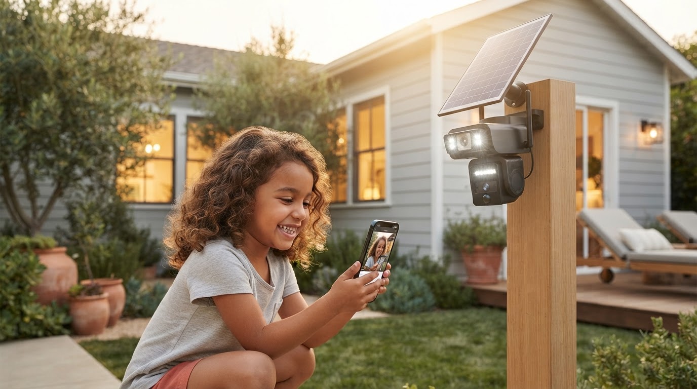 How to set up a wireless solar camera for home security?