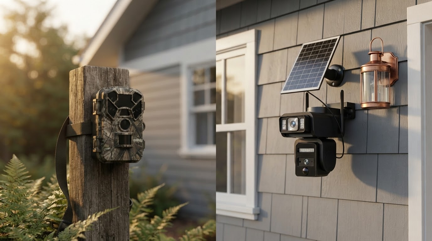 Can a trail camera replace a Solar Surveillance Camera?