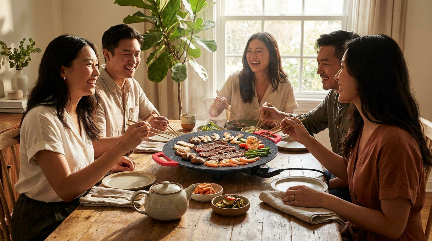 Can an Electric Korean BBQ Grill operate without smoke?